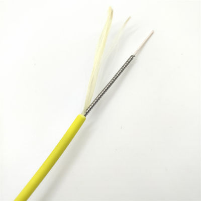10D Bending Radius Direct Indoor Spiral Steel Armored Optical Cable 1-12 Core 1km
