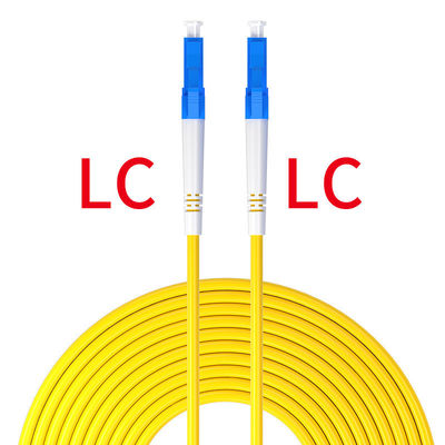 光ファイバーパッチコード LC UPC/LC UPC 2.0mm PVC OFNR 9/125 シングルモード光ファイバーケーブルパッチ