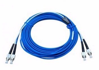 Armoured FC/UPC To FC/UPC Duplex Fiber Patch Cord For CATV